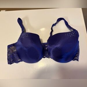 Cacique Deep Blue Lace Bra